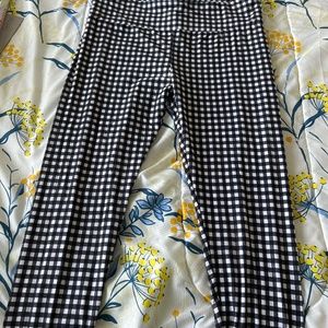 Black & White Gingham Leggings